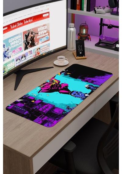 Kat Ana Zero Kaymaz Dikişli Kauçuk Oyuncu Mousepad V1 - 70x30 Xl Gaming Mouse Pad Fare Altlığı