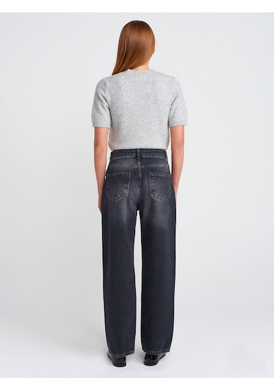 Dilvin 71773 Yeni Kesim Straight Pantolon Siyah
