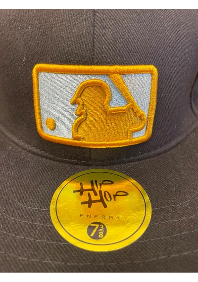 Hamze Mlb Nakış Hip Hop Snapback Rapper Basket Beyzbol Cap Şapka Siyah
