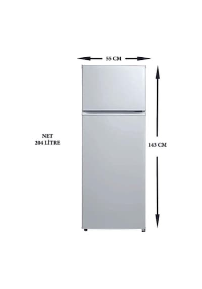 Simfer SR-2514 204 L Çift Kapılı Buzdolabı Beyaz
