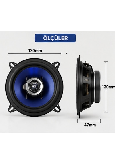 Sunny Ap-1386 13cm 200w Oto Hoparlör Çiftli 2 Way Araç Speaker