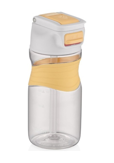 Vagonlife 450 Ml Tritan Silikon Pipetli Spor Ve Çocuk Genç Yetişkin Matara - Sarı