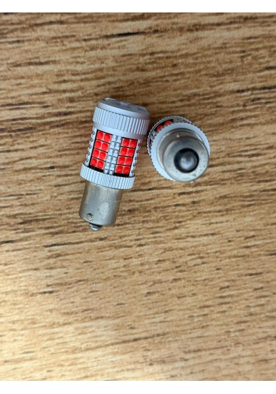 Forg93 Fanlı Tekduy Led Fanlı Kırmızı Led Beyaz Tek Duy 2 Adet Kırmızı