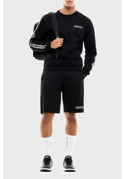 Ea7 Pamuklu Regular Fit Bisiklet Yaka Sweat Erkek Sweat 7m002195 Af10377 Uc001 Siyah