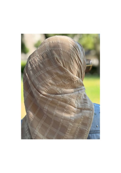 Aldaıyr Jakarlı Caz Eşarp 120 X120 Pamuk İkinci Desen Bej