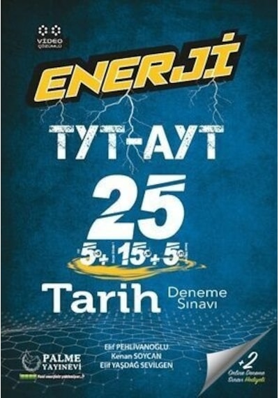 Palme Yayınları TYT AYT Tarih Enerji 25 Deneme Sınavı