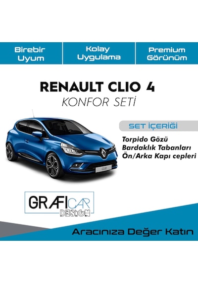 Renault Clio 4 Konfor Seti - Araç Içi Ses  Kumaş Kaplama