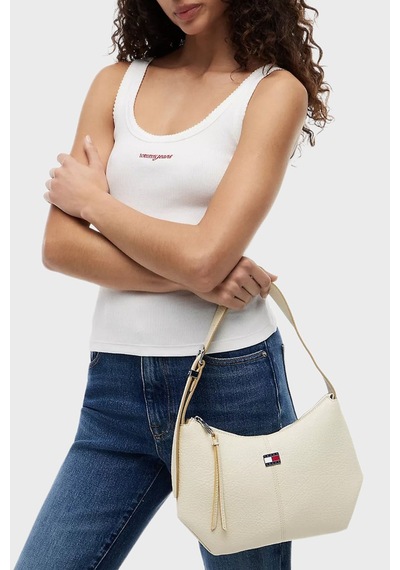 Tommy Jeans Logolu Ayarlanabilir Askılı Çanta Kadın Çanta Aw0aw18777 Acx Bej