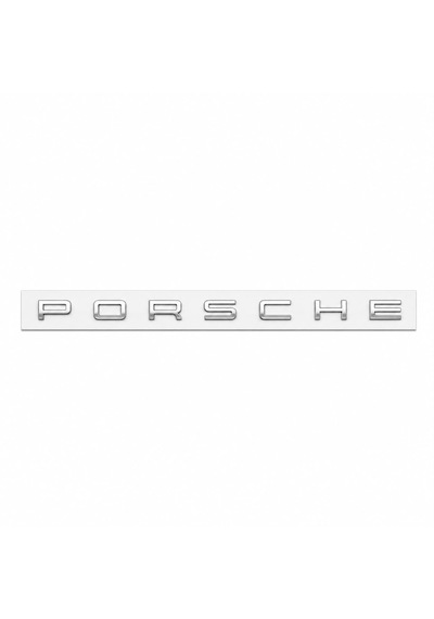 Porsche Bagaj Yazısı Gümüş Renk Porsche Trunk Emblem İn Silver Color Porschegumusyazibagaj
