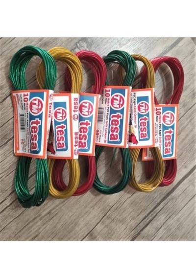 10 Metre Pvc Kaplı Çelik Çamaşır İpi Çok Amaçlı İp 10 Tr Diğer