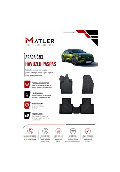 Peugeot 408 Hybrid 2026 Model 4d Ekstra Havuzlu Paspas