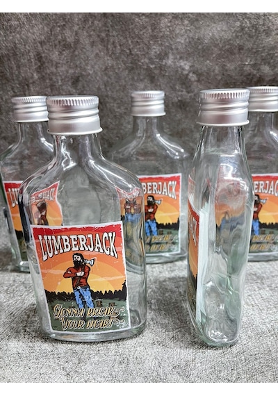 Cold Brew Şişe Etiketli Retro 5 Adet