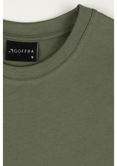 Goffra Kadın Vision Bisiklet Yaka Premium Kalite Yoğun Dokulu Pamuklu T-shirt Haki W101-r0220-05 Goffra Kadın Vision Bisiklet Yaka Premium Kalite Yoğun Dokulu Pamuklu T-shirt Haki W101-r0220-05