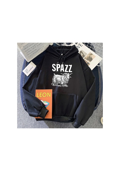 Tarzsokak Siyah Hip Hop Rock Band Spazz Hoodies Lar İçin Deras Para Mujer Grafik