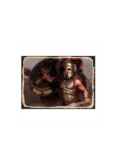 Bedeko Savaşçı Art Mdf Poster 25 Cm X 35 Cm