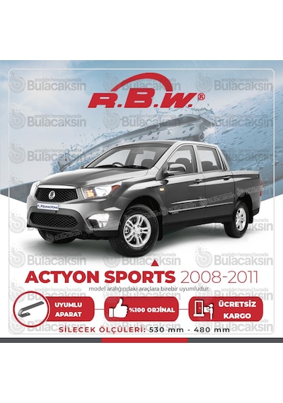 Ssangyong Actyon Sports Muz Silecek Takımı (2008-2011) RBW