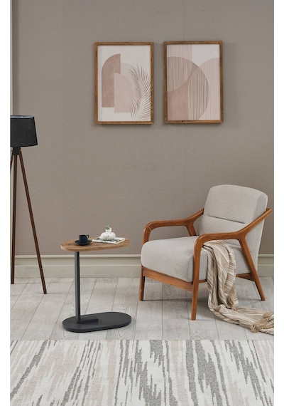 Arpelia Tekerlekli Etna Sehpa 50x30x57 Cm Antrasit