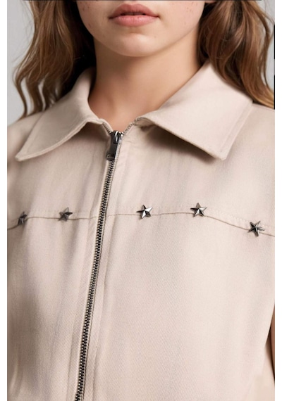 Defacto Gabardin Tulum Kız Çocuk H0718a826spbg791 Bej-bg791