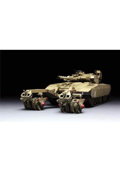 Meng Ts-005 1/35 Ölçek, Israil Merkava Mk.3 Baz, Nochri Dalet Mayın Temizleme Aparatlı, Ana Muharebe Tankı, Plastik Model Kiti-49433