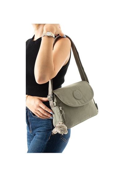 571 Collections Ultra Hafif Çapraz Askılı, Omuz Çantası Vizon Model: 571-7k