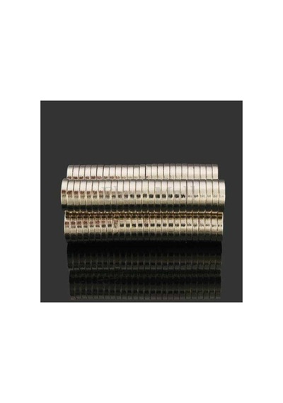 Dünya Magnet 50 Adet 10mm X 2mm Güçlü Yuvarlak Neodyum Mıknatıs 50'li Paket