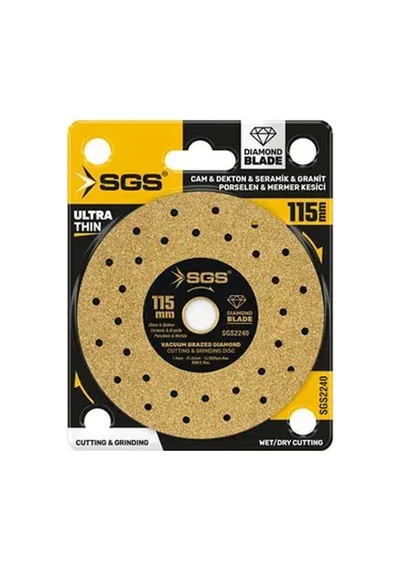 Sgs2240 - 115mm Profesyonel Dekton Porselen Hassas Elmas Kesici Gold