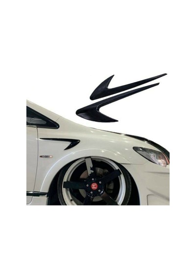 Esnek Tampon Çamurluk Venti Çamurluk Izgara Body Kit Parlak Siyah