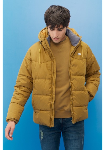 Lee Regular Fit Normal Kesim Kapüşonlu Hardal Şişme Mont L88Bny210 Hardal