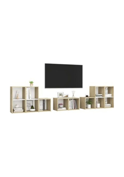 Tdesıgno Idil Kitaplıklı Televizyon Sehpası - Ünitesi -kitaplık-meşe Beyaz 240 Cm 12 Raflı Meşe - Beyaz Tdesıgno Idil Kitaplıklı Televizyon Sehpası - Ünitesi -kitaplık-meşe Beyaz 240 Cm 12 Raflı Meşe - Beyaz
