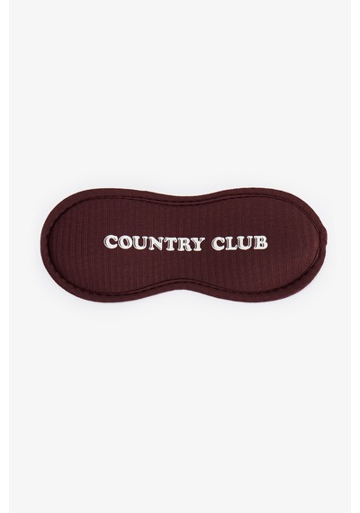 Penti Kahverengi Country Club Slogan Desenli Uyku Gözlüğü Bn83
