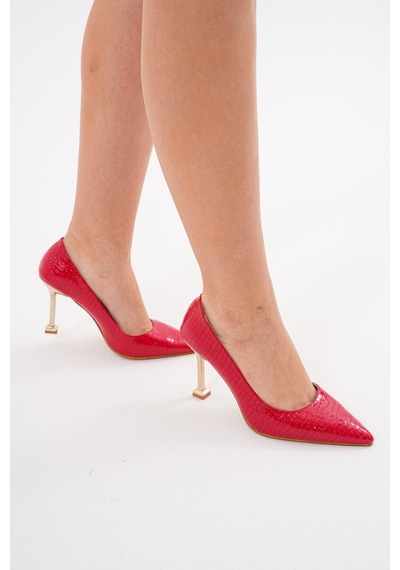 Kadın Topuklu Stiletto Ayakkabı Kırmızı