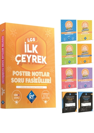 LGS İlk Çeyrek Poster Notlar Soru Fasikülleri- KR Akademi
