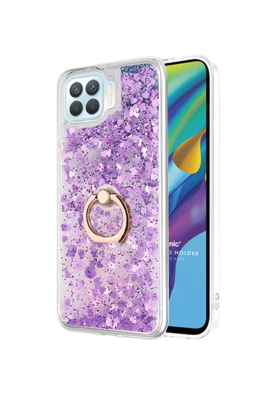 Microsonic Oppo Reno 4 Lite Kılıf Glitter Liquid Holder