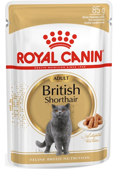 Royal Canin British Shorthair Adult Pouch Yetişkin Kedi Yaş Maması 85 G