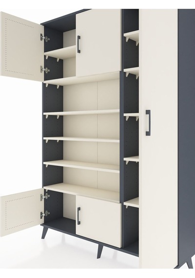 Arges Dolap 11 Raflı 5 Kapaklı 132x30x195 Antrasit-aytaşı/aytaşı Antrasit Arges Dolap 11 Raflı 5 Kapaklı 132x30x195 Antrasit-aytaşı/aytaşı Antrasit