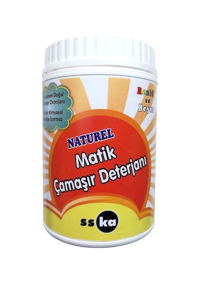 Sska Natural Matik Renkli ve Beyazlar İçin Çamaşır Makinesi Toz Deterjanı 900 G
