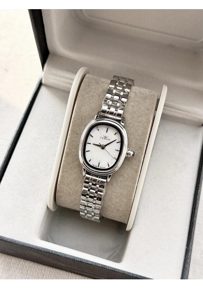 Ferro Fm88091a-a Quartz Çelik Gri Beyaz Kadran 22 Mm Kadın Kol Saati Gri