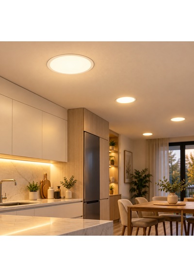 Jupiter 24w Sıva Altı Yuvarlak Ayarlanabilir Pmma Led Panel 3000k Beyaz