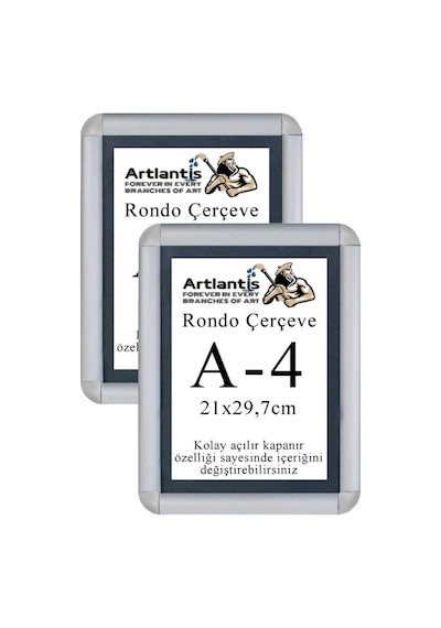Tak Çıkar Rondo Çerçeve A4 21x30 Cm 2 Adet Açılır Kapanır Çerçeve Aç Kapa Çerçeve A4 Afiş Çercevesi