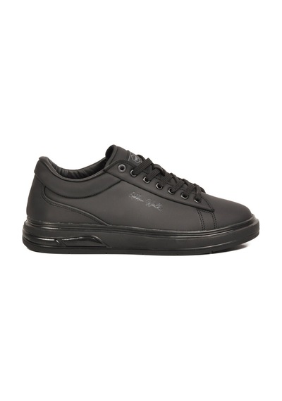 Walkway Erkek Siyah Bağcıklı Kalın Taban Erkek Casual Ayakkabı Sneaker 8078 Dashor M