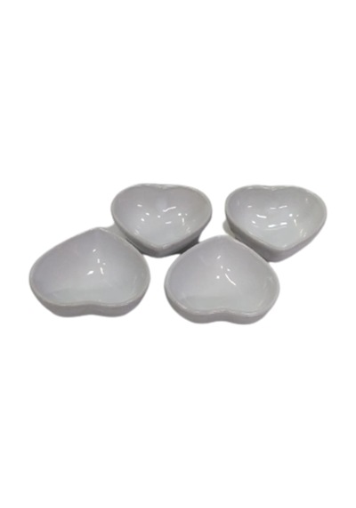 Sosluk-Kahvaltılık Kalp Şeklinde 4 Lü 9 CM Siyah