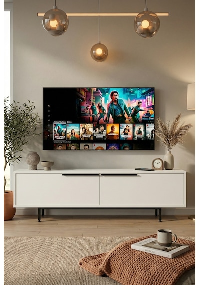 Ocean Tv Ünitesi Orta Sehpa Konsol 3'lü Set Beyaz On20-w