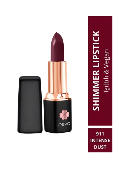Shimmer Lipstick Intense Rust - Işıltı Ruj - 4 Gr - No: 911 - Vegan & Temiz Içerik Bordo