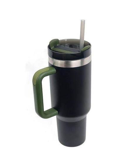 İgloo Stadler Thermo-mug 1.2 Litre Pipetli Termos Bardak Siyah/haki Siyah