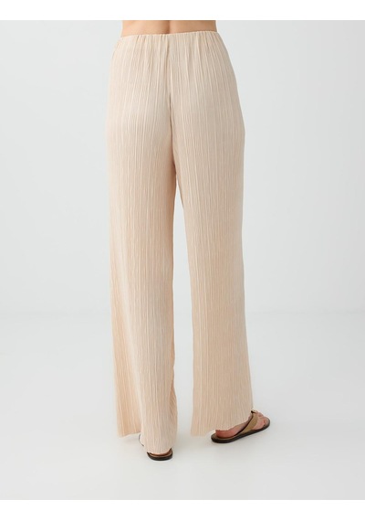 Jimmy Key Jimmy Key Taş Bol Paça Pliseli Örme Pantolon 6sw187379928