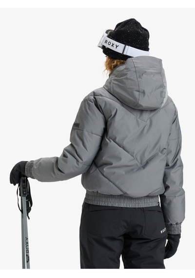 Roxy Snow Shımmer Jk Kadın Anthracite - Solid Snowboard Ceketi Erjtj03544-11793 Gri