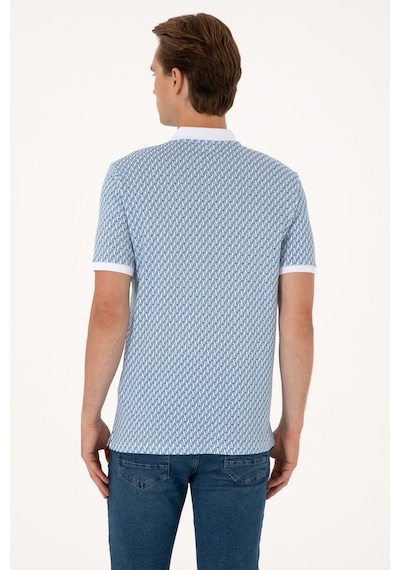 U.S. Polo Assn. Erkek Regular Fit Beyaz Polo Yaka Tişört 50300366-VR013
