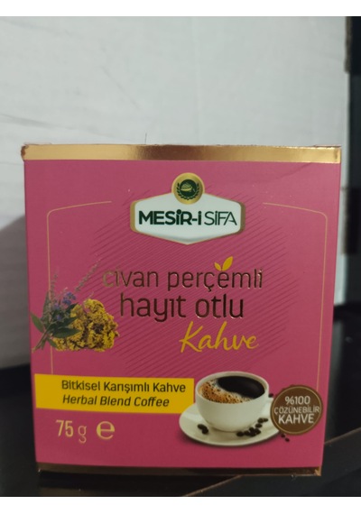Mesirişifa Civan Perçimi Ve Hayıt Otu Katkılı Bitkisel Karışımlı Çözünebilir Kahve 75gr Çözünebilir