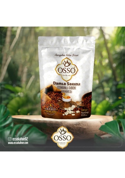 Osso Damla Sakızlı Osmanlı Dibek Kahvesi 200 Gr Öğütülmüş