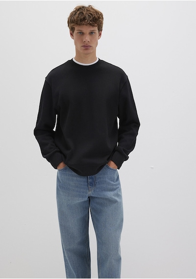 Mavi Erkek Bisiklet Yaka Sweatshırt Siyah 0s10407-900 Siyah